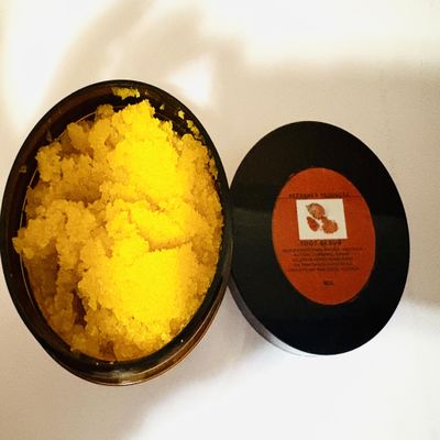 Natural Turmeric Body and Foot Scrub, Exfoliating Skin Care Treatment