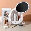 Makeup Organizer Cosmetic Storage Box Home Desktop Organize Large Capacity Lipstick Skin Care Products Makeup Mirror With Mirror Cosmetic Display Case view 4