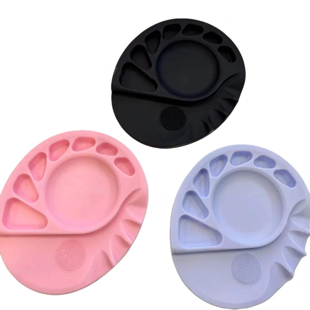Nail multifunctional silicone color palette makeup liquid foundation mixing plate special color tools for beauty