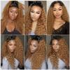 30 32 34 Inch 1B27 Blonde Bundles Human Hair Ombre Water Wave Bundle 150g/Pack Brazilian Virgin Honey Blonde Wet and Wavy Bundles Double Weft Weaves Hair Extensions view 2