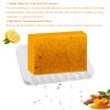 Natural Turmeric & Kojic Brightening Soap Set, 3 Pack Handmade Bar Soap with Mesh Storage Bag, Facial and Body Cleansing view 4