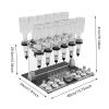 12 Bottle Perfume Filling Machine, Easy to Use, Low Control, Desktop Liquid Filler, Tester Rack, Adjustable Pumps and Scent Testing Cups, Manual Dispenser, for Stores Bars view 2
