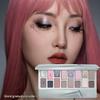 CYAYLM Cheeryep Qianyan 16 Color Eye Shadow Palette Pink Brown Cowboy Blue Multicolor Matte Pearl Smoky Eye Makeup Palette (07, 16g) view 3