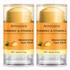 Amococo 2Pcs Foot Cream Set, Turmeric & Vitamin C, Natural Hydrating Heel Stick Balm,Deeply Moisturize Soften, Repair, Smoothens Dry Cracked Skin, Feet Care for Women and Men, 1.41 oz view 1