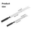2 PCS Metal Toenail File, Stainless Steel Long Nail File, 4 Sides Coarse Nail Files for Thick Toenail, Nails Care Tool for Men Women, 2 Sizes view 2