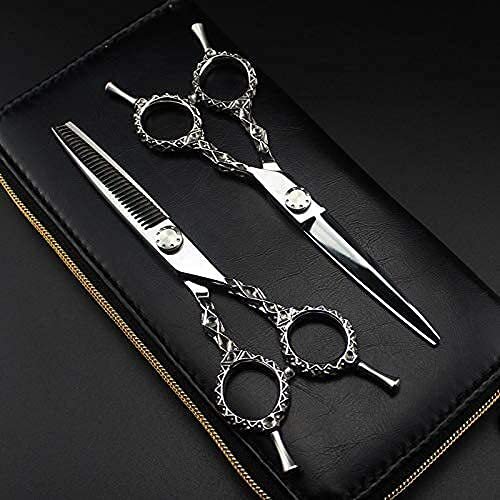 6.0 Inch Professional Hair Scissor Set: Hair Cutting Scissors & Thinning Shears, Barber Haircutting Tool