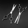 6.0 Inch Professional Hair Scissor Set: Hair Cutting Scissors & Thinning Shears, Barber Haircutting Tool view 4