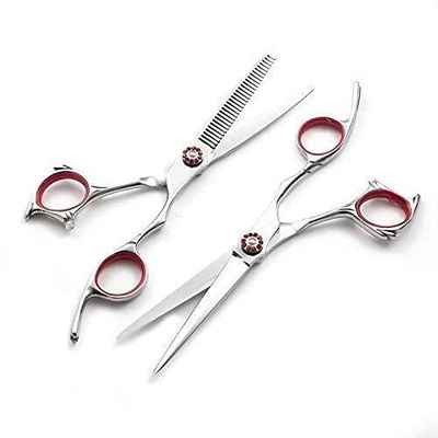 6.0-inch Professional Hair Cutting Scissors Set for Salon - Thinning Shears, Barber Scissors