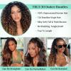 T1B/2/30 Chestnut Brown Ombre Water Wave Human Hair Bundles Virgin Brazilian Water Wave Curly Bundles 12A Wet And Wavy Bundles Human Hair Deep Water Wave Bundles Human Hair Extensions 12 14 16 Inch view 3