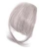 ESiiFuu Bangs Hair Clip Clip In Bangs for Women 9.8" Natural On Silver Grey Air Hair with Invisible Net Breathable Curlable Cuttable Washable view 4