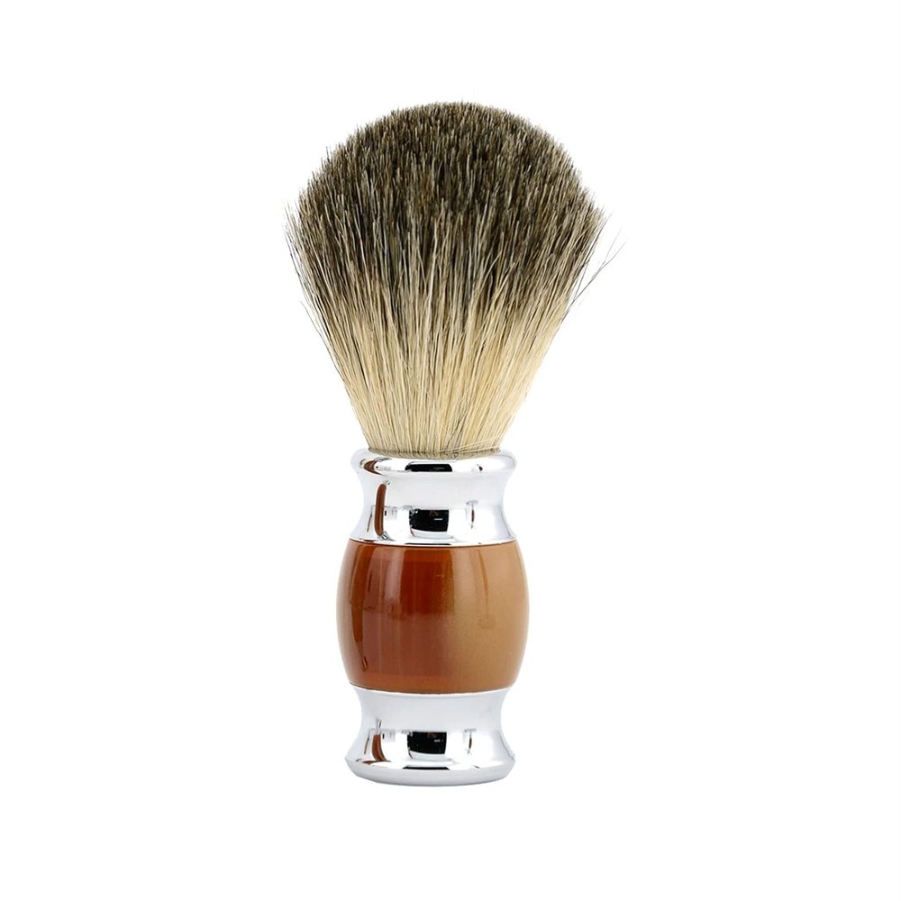 Shaving Brush, Handmade Ergonomics Lightweight Head Styling Accessories Foam Soap Beard Brush Badger Hair Shaving Brush