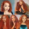 Color #350 Copper Ginger Deep Wave Human Hair Bundles Orange Deep Weave 3 Bundles Human Hair 14 16 18 Inch Double Weft Unprocessed Virgin Remy Hair Extensions 50g Per Bundle view 2