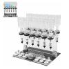12-Bottle Manual Perfume Dispenser with 12 Pump Heads 12 Testing Cups Manual Liquid Filling Machine Transfer Tools Kit Each with a Capacity of 200 Ml for Perfume Store Studio Salon Bar view 1
