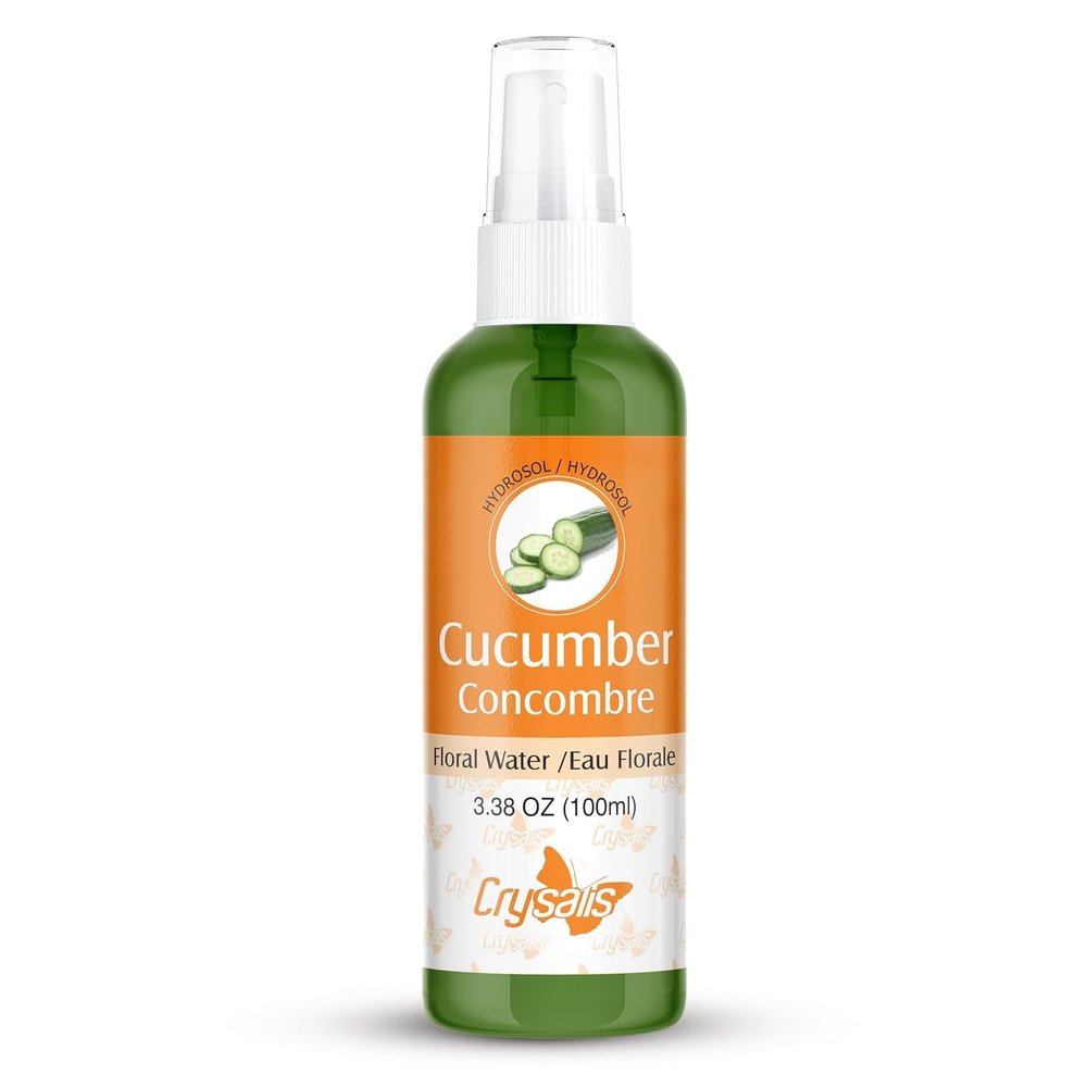 BEMT Pure Natural Cucumber Hydrosol  100ml Cold-Pressed Floral Water, Cosmetic Grade Skin Mist, Refreshing & Hydrating Facial Spray for Daily Skincare