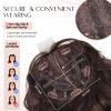 LEEONS Short Wavy Hair Topper for Women, 11inch Breathable Synthetic Hairpiece with 6.5x6.5 Base, Instantly Adds Volume & Conceals Thin/White Hair Roots view 4