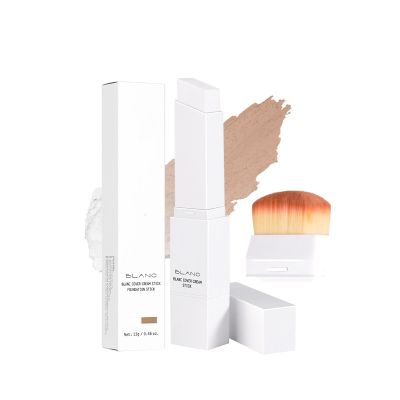 Colour Changing Foundation Make-Up Stick, White Korean Foundation Make-Up Stick, Color Changing Foundations Brush For Makeup, Concealer Full Coverage For All Skin Types (#4, 13g)