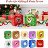 2026 New Christmas Preppy Patch Makeup Bags, 12 Pack Mini Clear Zipper Makeup Bag, Small Square Nylon Holiday Travel Skincare Cosmetic for Women Gift (2Pcs, A) view 3
