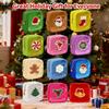 2026 New Christmas Preppy Patch Makeup Bags, 12 Pack Mini Clear Zipper Makeup Bag, Small Square Nylon Holiday Travel Skincare Cosmetic for Women Gift (4Pcs, B) view 2