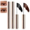 2PCS Ultra-Fine Lengthening Waterproof Quick-Dry Mascara, Iron Wand Mascara, Waterproof Metal Wand Mascaras, Long-lasting 3D Curling Eyelash, Smudge Proof and No Flaking (Black+Brown) view 1