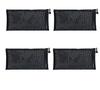 KyltoSynth Mesh Pouch, Zipper Small Nylon Travel, Mini Zipper Pouch, Mesh Makeup Bag for Daily, Purse Organizer Insert, to Keep Small Ltems, Home Organizing (4, Black, 3.93 x 7.87 inch) view 1