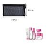 KyltoSynth Mesh Pouch, Zipper Small Nylon Travel, Mini Zipper Pouch, Mesh Makeup Bag for Daily, Purse Organizer Insert, to Keep Small Ltems, Home Organizing (4, Black, 3.93 x 7.87 inch) view 2
