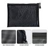 KyltoSynth Mesh Pouch, Zipper Small Nylon Travel, Mini Zipper Pouch, Mesh Makeup Bag for Daily, Purse Organizer Insert, to Keep Small Ltems, Home Organizing (4, Black, 3.93 x 7.87 inch) view 3
