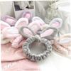 Jualyue Makeup Hairband Face Washing Hairband Washable Rabbit Ears Headwear view 2