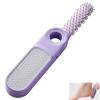 2-in-1 Foldable Foot File with Toe Gap Cleaner, 2026 New Foldable Foot File, Exfoliating Cleaning Brushs Set (Purple) view 1
