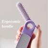 2-in-1 Foldable Foot File with Toe Gap Cleaner, 2 in 1 Toe Cleaning Brush & Foot File Callus Remover Feet in Shower Silicone Gap Brush, Portable Silicone Exfoliating Brush (Purple #1) view 3