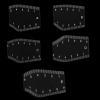 Flexible Clear Eyebrow Pattern Recyclable Tool For Easy Balanced Forehead Plan Everywhere Clear Brow Shaping Set view 3