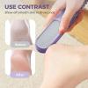2-in-1 Foldable Foot File with Toe Gap Cleaner, Portable 2 in 1 Toe Cleaning Brush & Foot File Brush, Foots Scrubber Dead Skin Remover (Purple*2) view 4