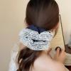 Large Lace Scrunchies for Women,Elastic Ponytail Holder,Hair Ties with Layered for Curly/Thick/Thin,Hair Accessory for Ponytails/Buns/Sleeping (Lace Trim) view 2
