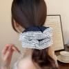 Large Lace Scrunchies for Women,Elastic Ponytail Holder,Hair Ties with Layered for Curly/Thick/Thin,Hair Accessory for Ponytails/Buns/Sleeping (Lace Trim) view 3
