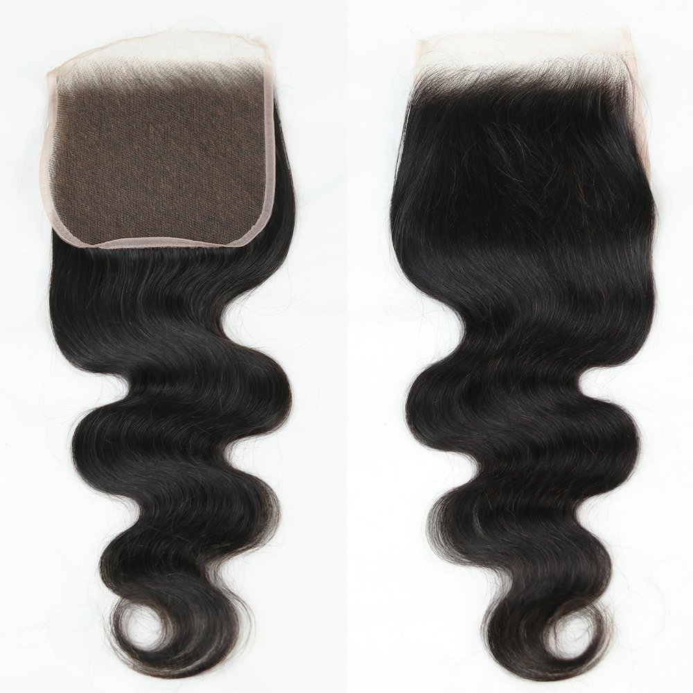 SWEETGIRL Body Wave 5x5 Real HD Lace Closure 24 Inches, Ultra-Thin HD Swiss Lace Melt Seamlessly into Different Skin Tone, Small Knots Pre Plucked Hairline, Real Raw Cambodian Human Hair