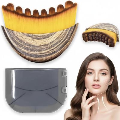2026 New Lymphatic Contour Face Brush,Contour Face Brush,Lymphatic Drainage Massager,Ergonomically Designed,Fit The Skin Precisely,for Chin & Jawline Sculpting (1 Pcs)
