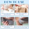 Magic Exfoliating Bath Sponge, 2026 New Magic Exfoliating Body Scrubber for All Skin Types, 3D Super Soft Exfoliating Bath Sponge for Friendly Reusable, Adults Men and Women (Pink & White) view 2