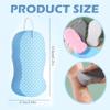 Magic Exfoliating Bath Sponge, 2026 New Magic Exfoliating Body Scrubber for All Skin Types, 3D Super Soft Exfoliating Bath Sponge for Friendly Reusable, Adults Men and Women (Pink & White) view 3