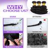 12A Deep Wave Human Hair Bundles 10.27 Inch Curly Bundles Human Hair 100% Unprocessed Brazilian Virgin Deep Curly Weave 1 Bundle Water Wavy Hair Extensions Real Human Hair 1B Bundle for Women view 3