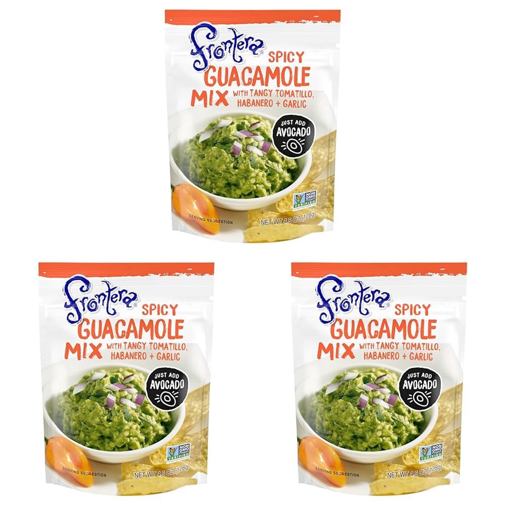 Frontera Spicy Guacamole Mix, 4.5 oz (Pack of 3)