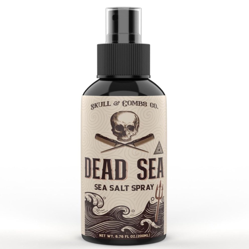 Skull & Combs Co. Dead Sea Sea Salt Spray Texturizing Pump Spray for all Genders, Max Volume, Matte Finish, Natural Beach Waves, Textured Fringe, Fluffy Hair