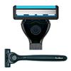 Z5 Solo Razor for Men: Solid Metal Handle, 5-Blade Pivoting Head, Titanium Blades, Dual Hydration Strips with Aloe, Comfort Grip, Waterproof Case view 1
