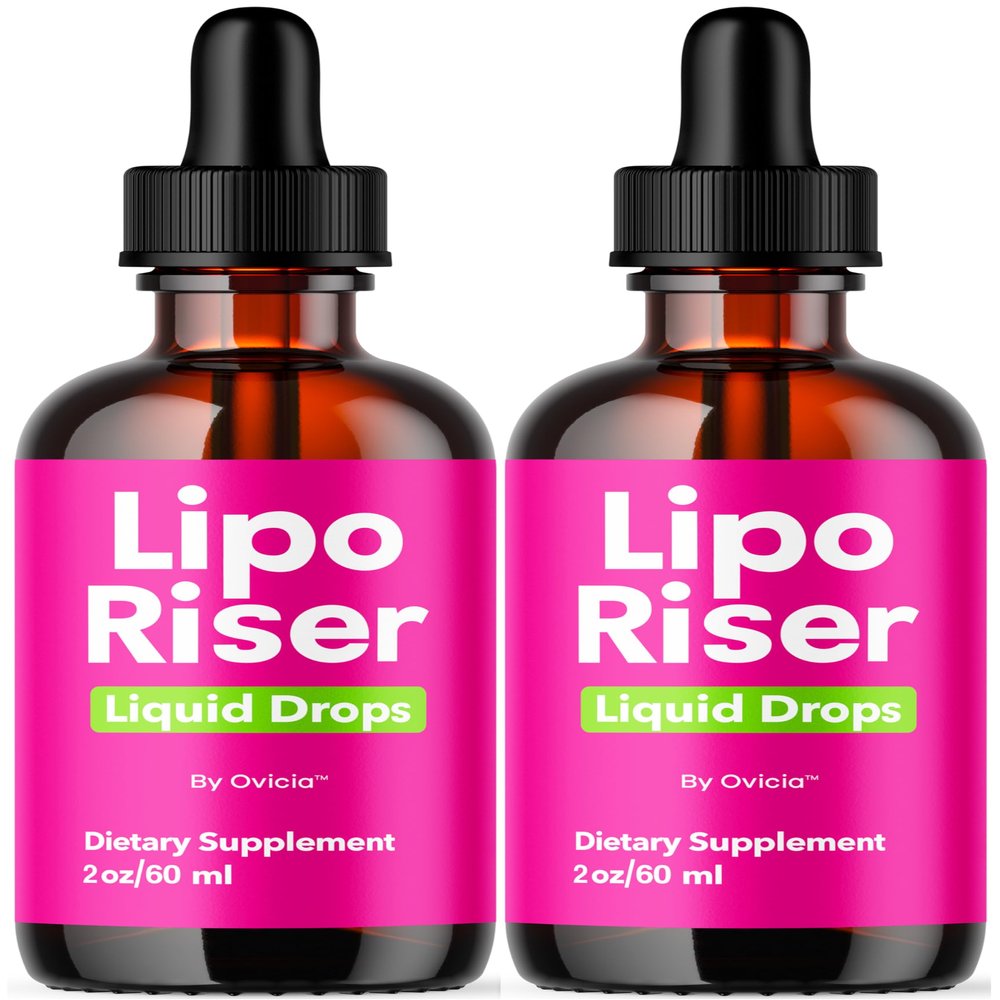 (2 Pack) LipoRiser Drops - Official LipoRiser Liquid Drops Supplement Advanced Support Formula, Reviews, 2 Bottles for 2 Months
