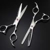 Hairdressing Sciss with Sharp Barbers Sciss Professional Hairdresser Scissor Set,Light Thinning Sciss for Hair Cutting Salon,flatcut5.5inch view 1