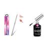 Beetles Pro Cuticle Pusher, Professional Stainless Steel Cuticle Remover Multi-Function Dual Ended with Pro Gel Base Coat 20ml Each, Hema-Free & Self-Leveling Long-Lasting to 28 Days view 1
