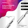 Beetles Pro Cuticle Pusher, Professional Stainless Steel Cuticle Remover Multi-Function Dual Ended with Pro Gel Base Coat 20ml Each, Hema-Free & Self-Leveling Long-Lasting to 28 Days view 3