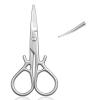 Beetles Professional Curved Cuticle Scissors, Multi-Purpose Premium Stainless Steel Nail Scissors for Nail with Pro Gel Base Coat 20ml Each, Hema-Free & Self-Leveling Long-Lasting to 28 Days view 2