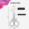 Beetles Professional Curved Cuticle Scissors, Multi-Purpose Premium Stainless Steel Nail Scissors for Nail with Pro Gel Base Coat 20ml Each, Hema-Free & Self-Leveling Long-Lasting to 28 Days view 3