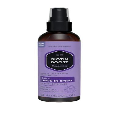 Biotin Boost Thickening five in one uses Leave-in Spray, 6 fl oz pack 1