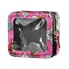 Pink Merry Christmas Fox Skiing Clear Small Makeup Bag for Purse Cosmetic Bag for Traveling view 1