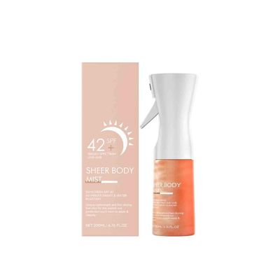 3PCS Sunscreen Spray Anti UV Protection Isolation Refreshing Non Sticky Sheer Setting Spray Spf 42 Sunscreen Oil Skin Care